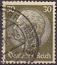 Germany 1933 Von Hindenburg 30 Pfennig Olive Green Scott 426. Alemania 1933 426. Uploaded by susofe